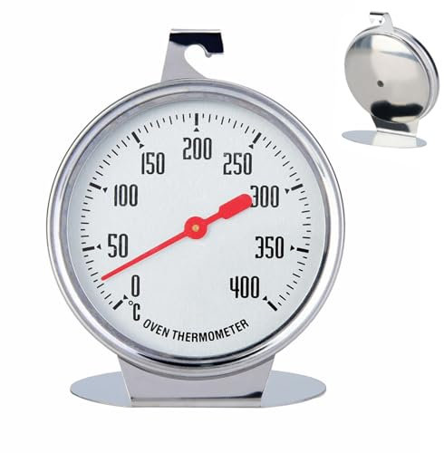 Indicatori di Temperatura, Termometro da Forno con Quadrante in Piedi Forniture per Cottura da Cucina in Acciaio Inossidabile di Grande Calibro