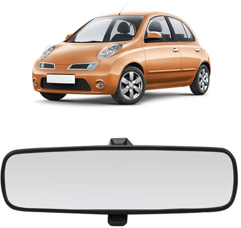 Innenrückspiegel Kompatibel mit Nissan Micra K12 K13 2003-2022, Rückspiegel Auto Innenspiegel Glas Spiegel, 1C1517T695AA1C6J 4385007