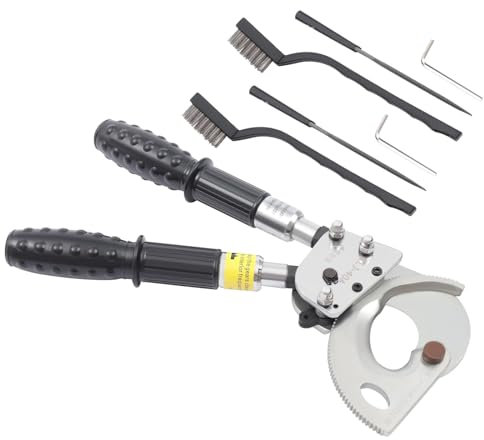 Cable De Trinquete Cortacables Cizallas Cortacables Con Carraca Muelle Acero Engranaje Simple Herramienta De Corte Con Mango Retráctil Para Cortar Cobre Aluminio, Y Cables Blindados, J40