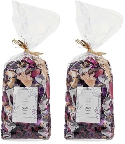 PARENCE.- Sacchetto Pot-pourri 200g Profumo Lavanda - Decorazioni e Fragranze per la casa, Naturale, Versatile - Lavanda, 200g (Confezione da 2)