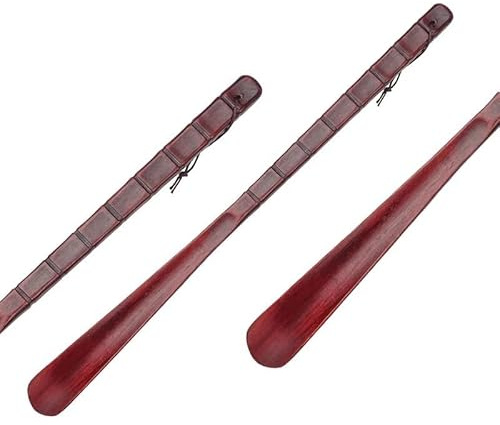 Calzador profesional de madera de 70 cm, flexible con mango largo para un fácil acceso a los zapatos, ideal para personas mayores y uso doméstico, herramienta duradera para levantar zapatos
