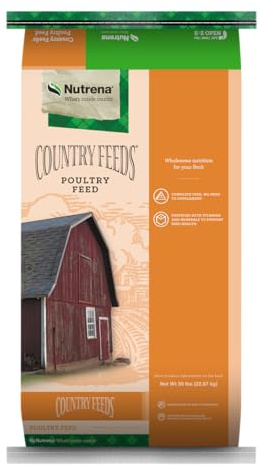 Nutrena Country Feeds Hi-Grain Layer Feed 16% Protein, Textured Feed, 50 lbs