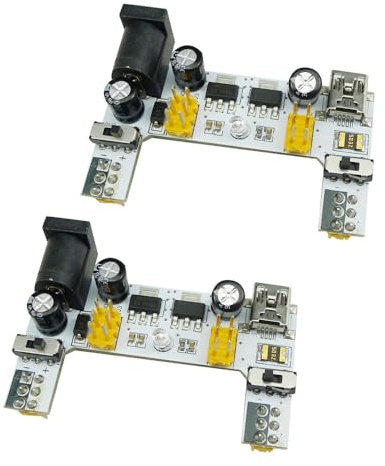 Aihasd 2PCS 2 canali 5V/3.3V breadboard Modulo di alimentazione