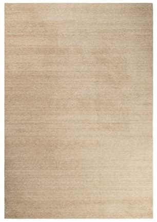 Wecon Home Kuschelig weicher Esprit Hochflor Teppich, bestens geeignet fürs Wohnzimmer, Schlafzimmer und Kinderzimmer LOFT(70 x 140 cm, beige braun meliert)