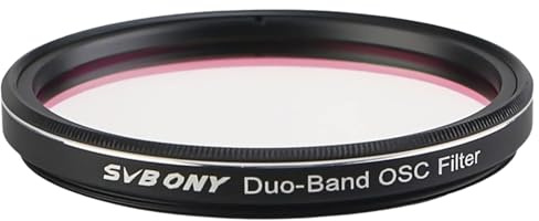 SVBONY SV220 Teleskopfilter, 5,1 cm Dualband-Nebelfilter, H-Alpha und O-III Schmalbandfilter für One-Shot-Farbkameras, Lichtverschmutzungsfilter für Astrofotografie