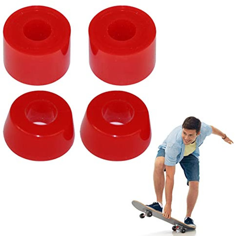 4 Stück Skateboard Bushings, Skateboard Truck Bushings, Lenkgummis Standard Cylinder, Longboard Skateboard-Zubehör, Skateboard Buchsen Set Ersatz Cups für Skateboard Trucks, Ersatzteile Outdoor Sport