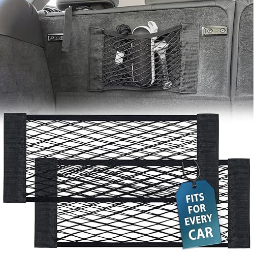 MyGadget 2X Red Maletero con Velcro [ 25 x 80 cm ] - Organizadores Universal para Coche o Furgoneta - para Accesorios como Chalecos de Seguridad y Extintores