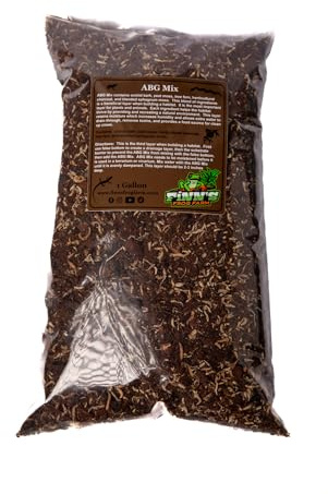 Finn's Frog Farm ABG Mix Tropical Terrarium and Vivarium Substrate -1 Gallon, Brown