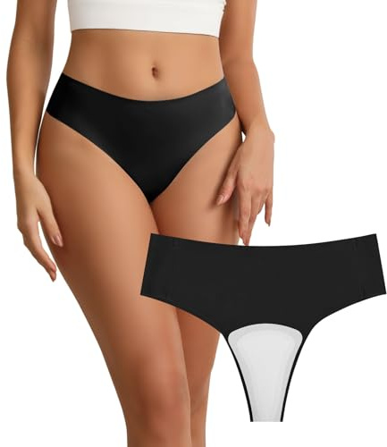 Wezest kamel tåskydd string/kamel tå concealer underkläder/kameltå skydd inbyggt latexskydd för att dölja feminina linjer