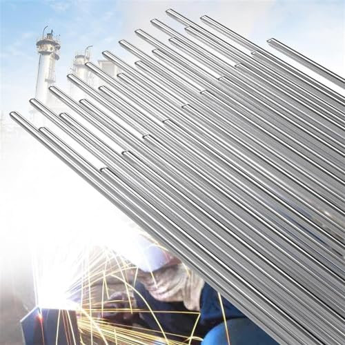 Welding Rods Copper Aluminum Flux Cored Wire Welding Rod Low Temperature for Radiators Motors Household Appliances (Color : 10PCS, Size : 500mmx1.6mm)