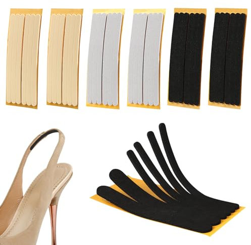 FUIPVGI 36 Stück Damen-Ferseneinlagen rutschfeste Ferseneinlagen, selbstklebende Ferseneinlage, Schuhpolster, verhindert Rutschen, Fußschoner für Damen, 36 Stück