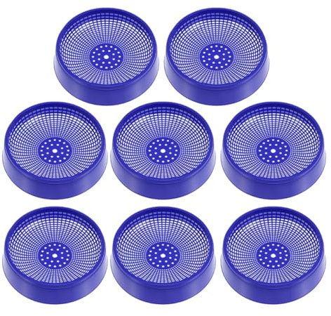 ifundom Ciotole per Nidificare i Piccioni in Plastica Blu 8 Pezzi Base Antiscivolo per Allevamento Sano di Piccioni e Uccelli Piccoli
