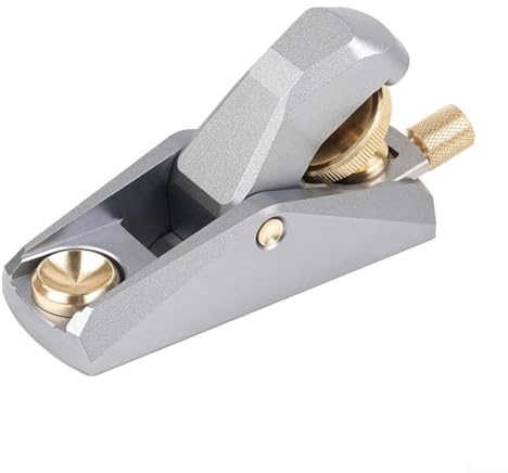 Low Angle Block Plane Adjustable Mouth Compact Size for Woodworking Models Smooth Finishing Precision Tool Aluminum Body Ergonomic DIY Craft(D)