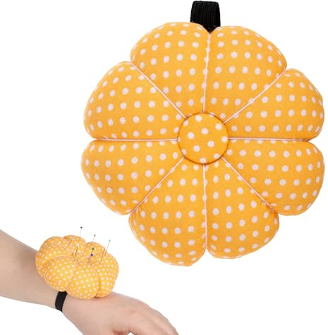 Sibba Wrist Pin Cushion Kit, Needle Pins Cushion with Elastic Strap 48Pcs