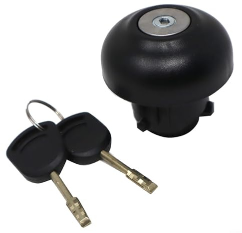 Tappo serbatoio serbatoio carburante serratura coperchio con 2 chiavi per Ford Transit Mk7/2006-2018, sostituisce 9C119K163AA/1715043, pezzo di ricambio in metallo