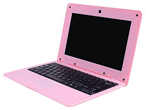 FANCY CHERRY® Ny 2017 HD 10 tums mini laptop notebook netbook surfplatta dator 1G DDR3 över WM880 CPU Dual Core Android skärm WiFi kamera tangentbord USB HDMI (Netbook 8G-rosa)