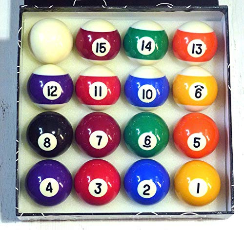SGL SPOTS & STRIPES 1 3/4 (44mm) POOL BALLS** (WITHOUT TRIANGLE)