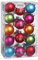 Inge Glas Magic Weihnachtskugeln verziert Sterne | Christbaumkugeln Sortiment 28-teilig Kugeln 6cm | Echtes Glas (Mille Fiori | Mehrfarbig bunt)