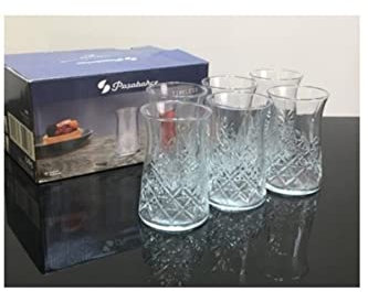 Pasabahce Timeless Lot de 6 verres à thé en verre de 160 ml, Passe au lave-vaisselle