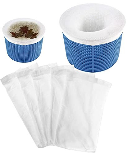 Swimming Pool Skimmer Socks, Pool Net Filter Saver Socks, Pool Skimmers Filter Socks for Pool Skimmer Basket Swimming Pool Filter Slags, Leaves Oil, Pollen, Insects, Scum