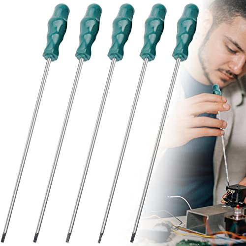 Aicharynic Juego de 5 destornilladores magnéticos, juego de destornilladores Torx extralargos T15, T20, T25, T27, T30, cabeza de estrella