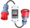 DEWIN 32A auf 16A Adapter, Adapter 32A auf 16A Hochstromadapter 32A Stecker auf 16A Kupplung mit Schutzschalter und Kabel