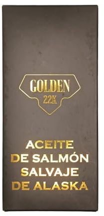 Aceite de salmón Salvaje de Alaska Golden 22k (Botella de 200ml con dispensador) para Perros y Gatos