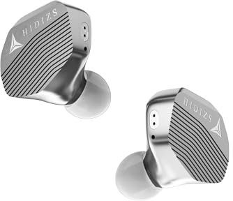MP143 Salt In Ear Monitor, Auriculares HiFi con Cable, 14,3 mm Drivers Magnéticos Planos, CNC Cavidad de Aluminio, para Juegos, Elmúsicos Cantantes, Audiófilos, 3,5 mm Plata
