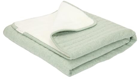 Little Dutch Decke Babydecke mit Nickistoff (70x100 cm) Sage - Forest Friends