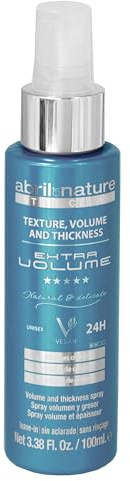 abril et nature - Spray Volumizzante Per Capelli Fini, Formula Leggera, Protettore Termico Senza Risciacquo Con Acido Ialuronico, Spray Texture Professionale, 100 ml