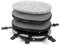 Todeco - Set à Raclette 3 en 1, Grillade en Pierre Naturelle - Matériau: Acier inoxydable 304 - Puissance: 900 W - Noir, Ensemble complet de plaques de cuisson