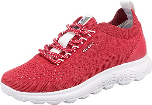 Geox Damen D Spherica A Sneakers, Rot, 39 EU