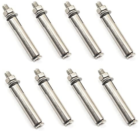 8 Stück M10 x 70 304 Edelstahl externe Dehnschrauben Schraube Hülse Anker Bolzen