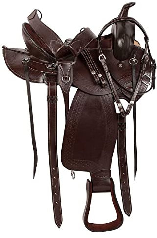 WILD RACE Rough Out Westernleder A Fork Wade Tree Roping Ranch Sattel/Rough Out Western Leather A Fork Wade Tree Roping Ranch Saddle (17)