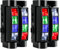 Areyourshop Moving Head Disco Lights,8 x 10 W RGBW LED Stage DJ Light(2PC),DJ Lighting for Stage Performances,KTV, Weddings&Events,Magic Beam Light Effects Support Sound Activated & DMX512