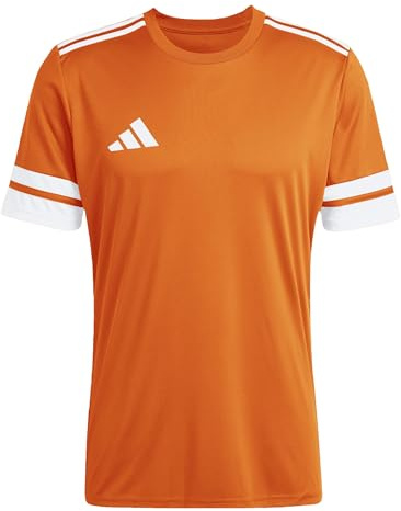 adidas Men's SQUADRA25 Jersey Short Sleeve, Team Orange/White, L
