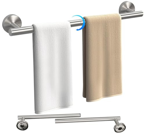 24 Inch Towel Bar for Bathroom Wall, Stainless Steel Towel Rack Wall Mounted