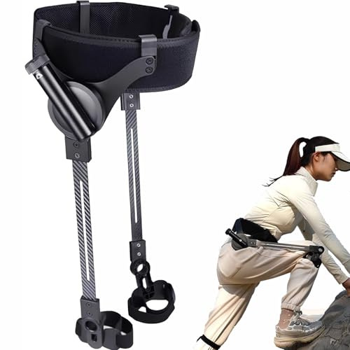 Exoesqueleto con resistencia ajustable de 3 niveles para rehabilitación de piernas, entrenamiento de senderismo y asistencia para subir escaleras, ayuda a reducir el esfuerzo al caminar en un 50%