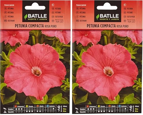 Semillas Batlle Petunia Compacta ROSA PURO (Paquete de 2)