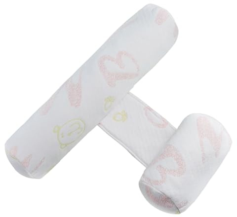 Cuña para dormir para bebé, cuña para dormir de lado y almohada antivuelco, posicionador de sueño infantil ajustable para cochecito de cuna, funda de seda de leche transpirable, estilo lavable a máqu