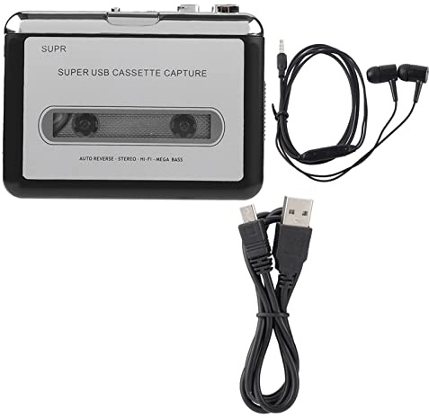 PolyGen Portable Tape Player with Cassette to MP3 Converter Function. Use The USB Cassette Adapter to Convert Tapes to MP3 and Create Digital Audio Cassette backups