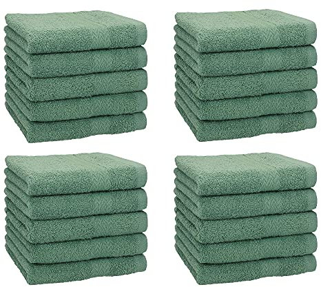 Betz 20 Stück Premium Seifetücher- Seiftuch - Handtücher-Set - Händehandtücher - 30 x 30cm Farbe tannengrün