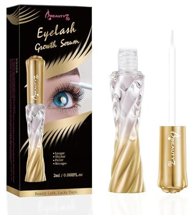 Beauty7 Siero per la Crescita delle Ciglia, Migliora la Crescita delle Ciglia, Siero per la Crescita delle Ciglia Più Piene, Più Spesse e Più Piene, Siero Formulato con Ingredienti Naturali