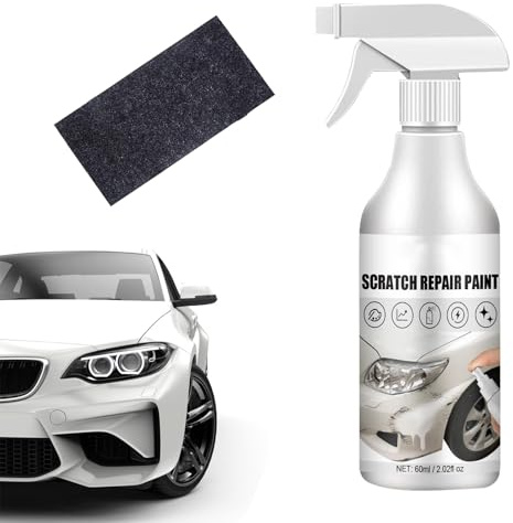 KARELLS Spray Riparatore Auto, Rimuovi Graffi, 60ML, Bianco, Compatibile con Metallo e Vetro