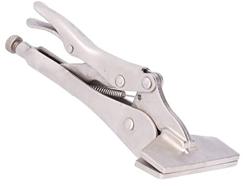 Culnflun Pinza a bloccaggio Piatto, morsa a Testa Regolabile con Impugnatura in Acciaio, Collegamento delle Parti di Saldatura a Morsetto Pinza a bloccaggio Piatto con Leva a (8 Pollici)