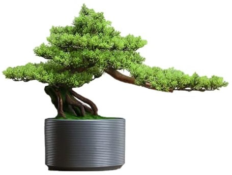 DFHS46JK Bonsaï Artificiel Bonsaï Artificiel avec Pot Rond, décoration d'intérieur for Salon, hôtel, Bureau Plantes artificielles