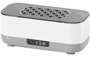 Nettoyeur à ultrasons – Appareil de nettoyage sonore compact, fonction de dégazage puissante, technologie d'économie d'énergie, design panier amovible | Machine à laver à bijoux multifonction Outils