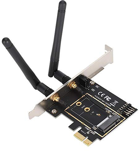 Hopcd PCI-E to NGFF M.2 WiFi Wireless Module Adapter, KEY A-E Adapter Card for XP /7/8/10
