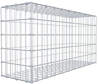 Gabiona Steinkorb-Gabione eckig, Maschenweite 5 x 10 cm, Tiefe 30 cm, Gabione 100 x 50 x 30 cm (L x H x T), C-Ring