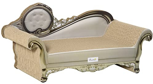 PawHut Cat Scratching Board, Cat Scratching Pad for Indoor Kittens, Kitty Scratcher with Catnip, 60 x 29.5 x 29cm - Brown